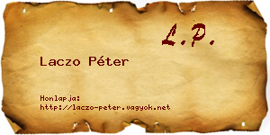 Laczo Péter névjegykártya